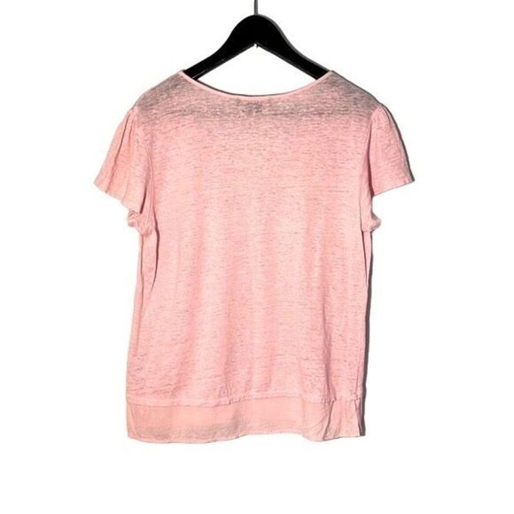 Sanctuary Clothing Womens Burnout‎ Basic T-Shirt Pink Medium - Picture 4 of 8